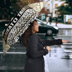 Aotearoa Iwi Waikato Tainui Umbrella Maori Wharenui House Tribal Pattern