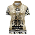 Aotearoa Iwi Waikato Tainui Women Polo Shirt Maori Wharenui House Tribal Pattern