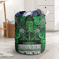 Aotearoa Iwi Ngati Maniapoto Laundry Basket Maori Wharenui House Tribal Pattern