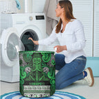 Aotearoa Iwi Ngati Maniapoto Laundry Basket Maori Wharenui House Tribal Pattern
