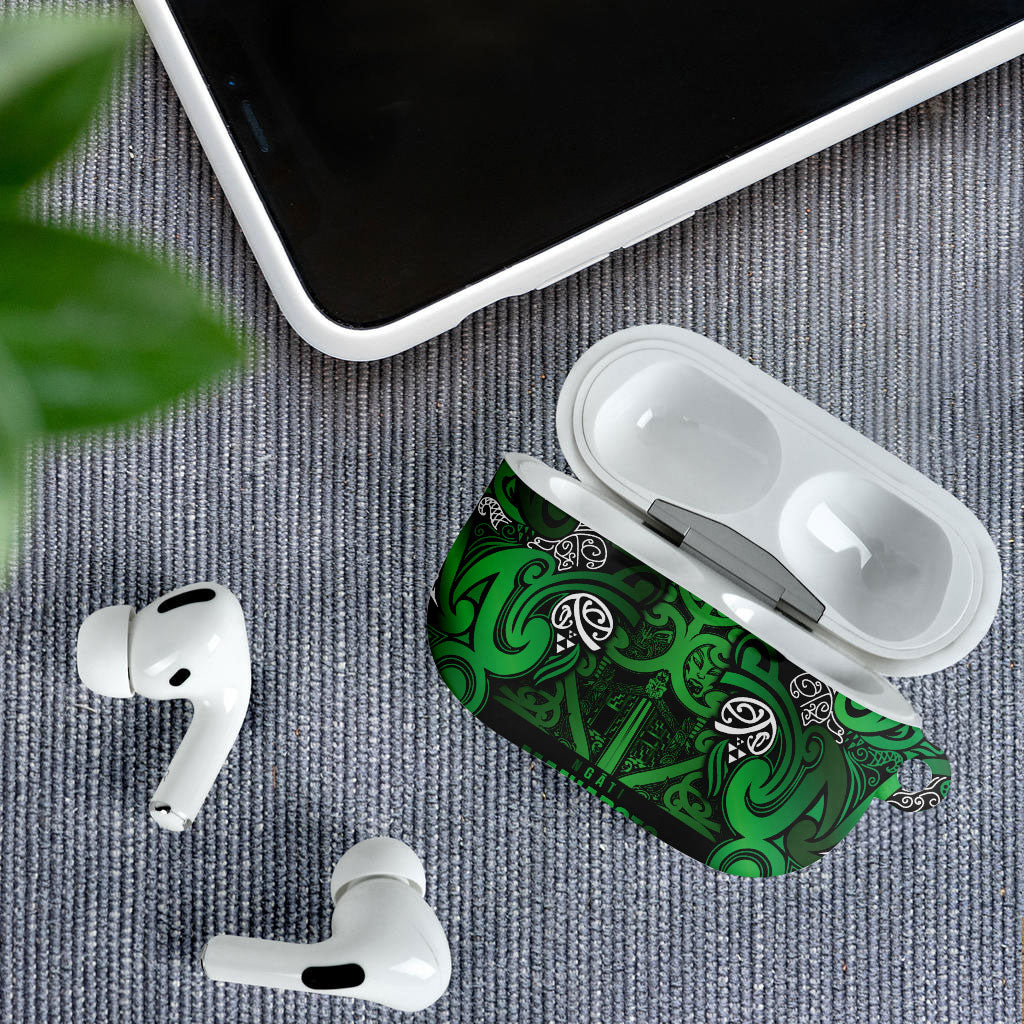 Aotearoa Iwi Ngati Maniapoto AirPods Case Maori Wharenui House Tribal Pattern