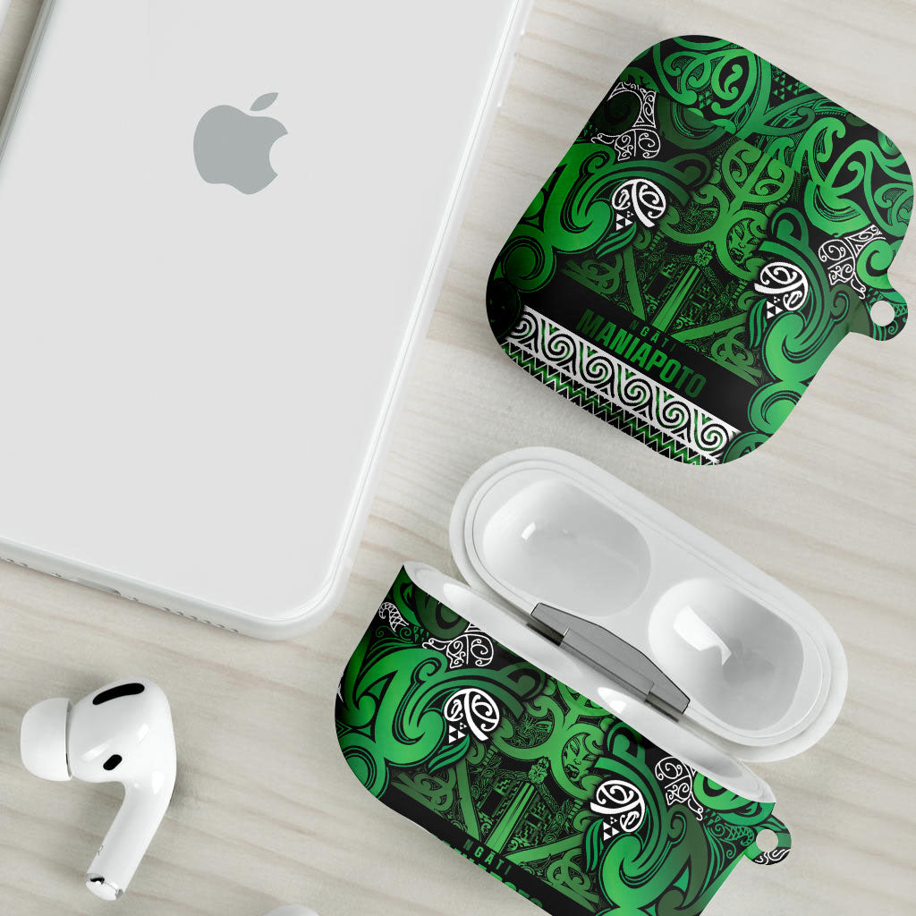 Aotearoa Iwi Ngati Maniapoto AirPods Case Maori Wharenui House Tribal Pattern