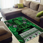 Aotearoa Iwi Ngati Maniapoto Area Rug Maori Wharenui House Tribal Pattern