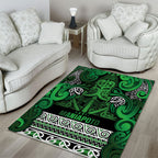 Aotearoa Iwi Ngati Maniapoto Area Rug Maori Wharenui House Tribal Pattern