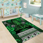 Aotearoa Iwi Ngati Maniapoto Area Rug Maori Wharenui House Tribal Pattern