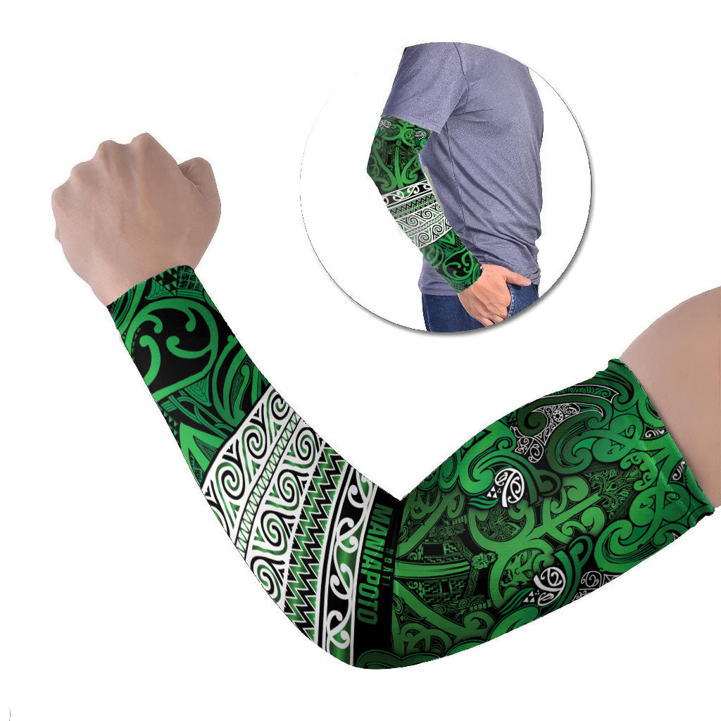 Aotearoa Iwi Ngati Maniapoto Arm Sleeves Maori Wharenui House Tribal Pattern