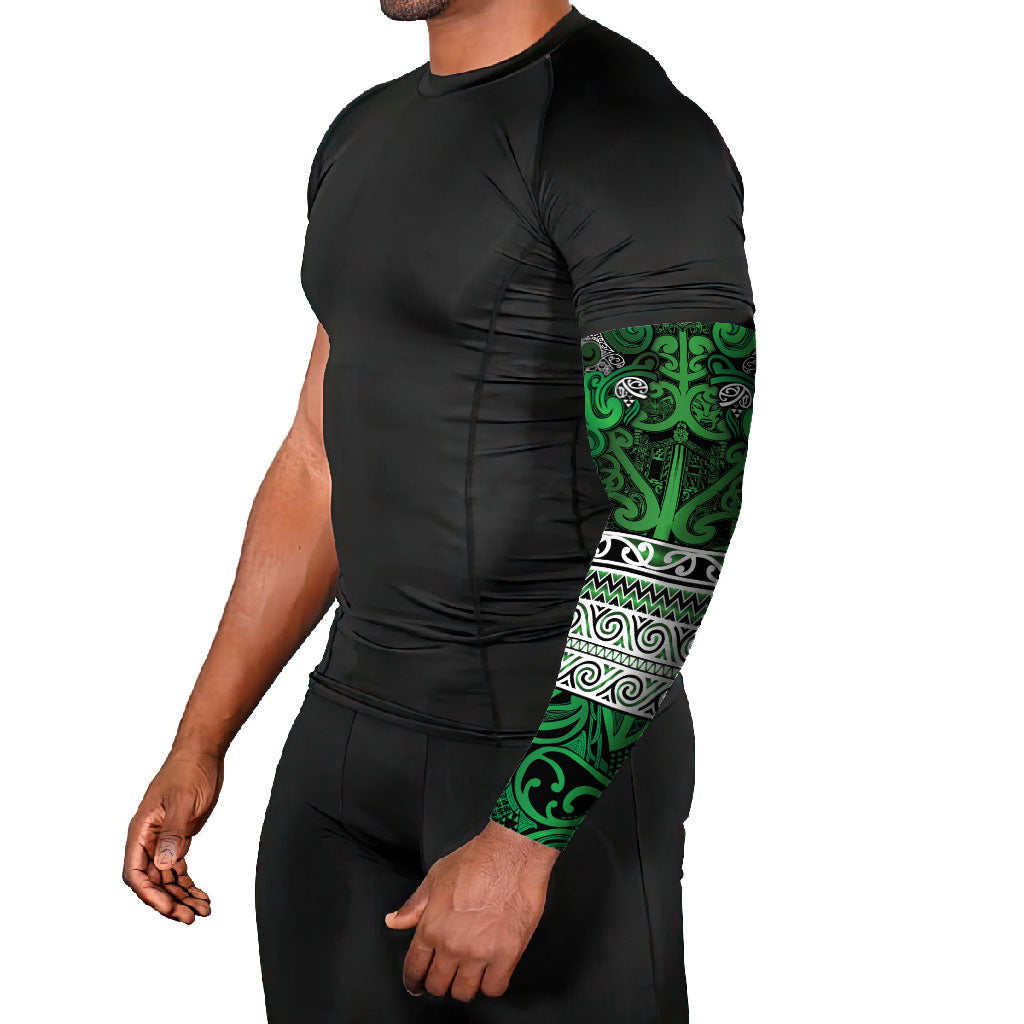 Aotearoa Iwi Ngati Maniapoto Arm Sleeves Maori Wharenui House Tribal Pattern