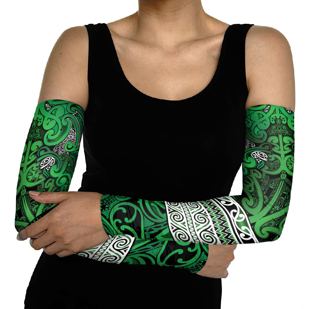 Aotearoa Iwi Ngati Maniapoto Arm Sleeves Maori Wharenui House Tribal Pattern