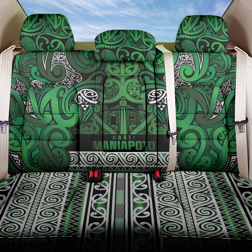 Aotearoa Iwi Ngati Maniapoto Back Car Seat Cover Maori Wharenui House Tribal Pattern