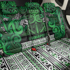 Aotearoa Iwi Ngati Maniapoto Back Car Seat Cover Maori Wharenui House Tribal Pattern