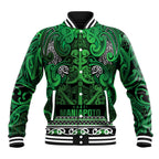 Aotearoa Iwi Ngati Maniapoto Baseball Jacket Maori Wharenui House Tribal Pattern
