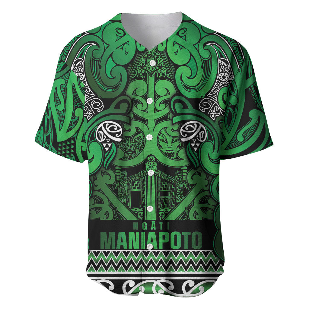 Aotearoa Iwi Ngati Maniapoto Baseball Jersey Maori Wharenui House Tribal Pattern