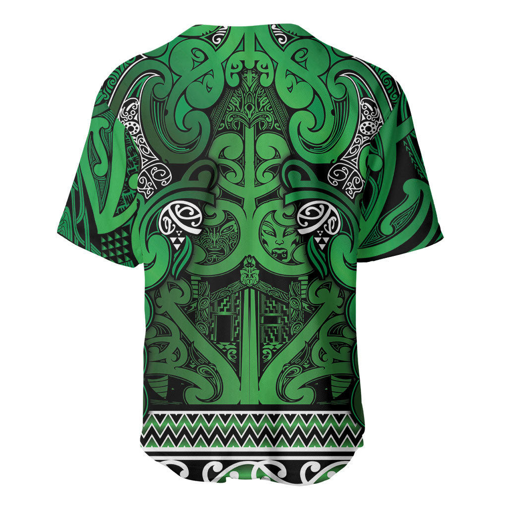 Aotearoa Iwi Ngati Maniapoto Baseball Jersey Maori Wharenui House Tribal Pattern