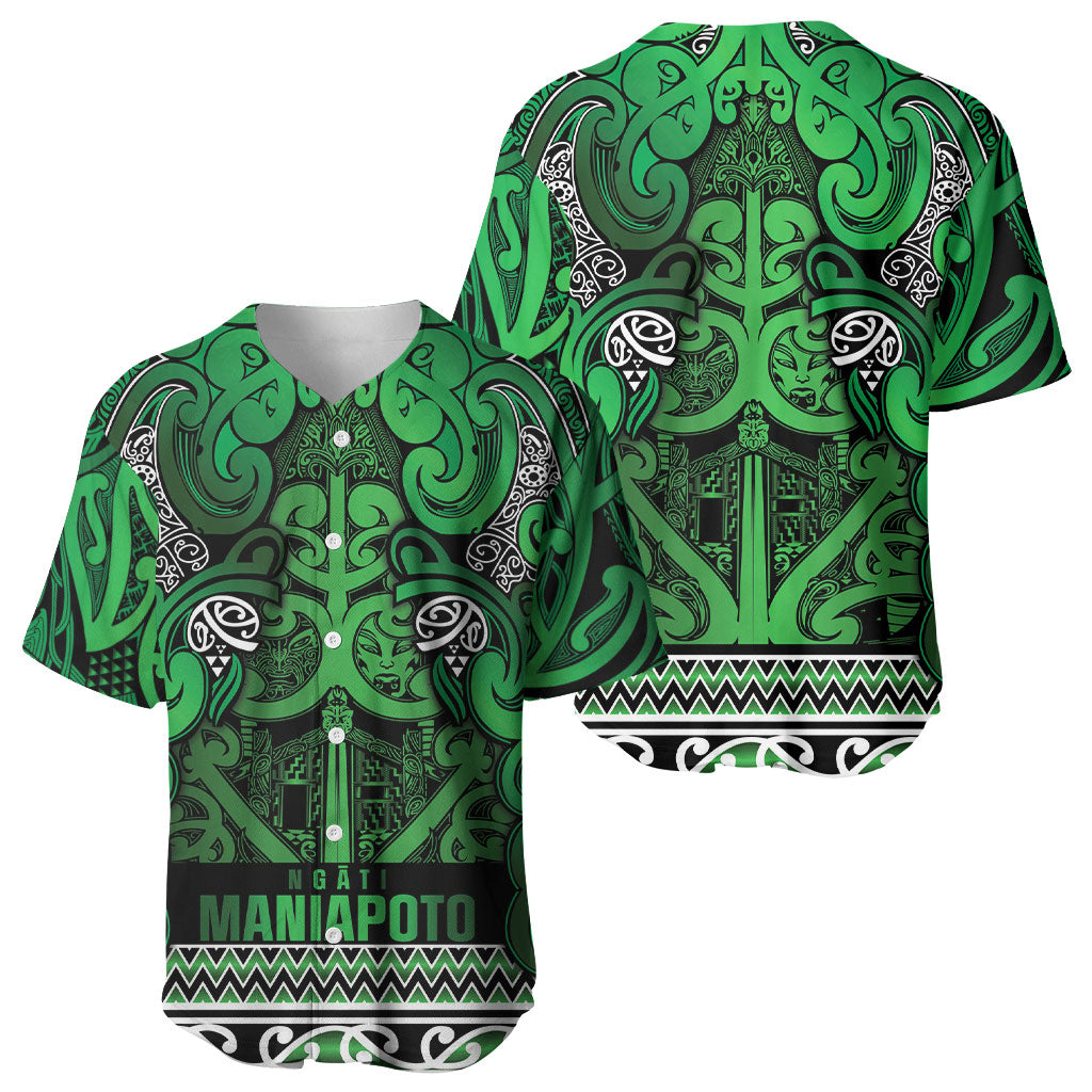 Aotearoa Iwi Ngati Maniapoto Baseball Jersey Maori Wharenui House Tribal Pattern
