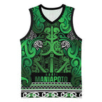 Aotearoa Iwi Ngati Maniapoto Basketball Jersey Maori Wharenui House Tribal Pattern