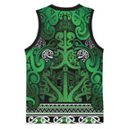 Aotearoa Iwi Ngati Maniapoto Basketball Jersey Maori Wharenui House Tribal Pattern