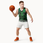 Aotearoa Iwi Ngati Maniapoto Basketball Jersey Maori Wharenui House Tribal Pattern