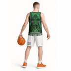 Aotearoa Iwi Ngati Maniapoto Basketball Jersey Maori Wharenui House Tribal Pattern