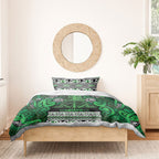 Aotearoa Iwi Ngati Maniapoto Bedding Set Maori Wharenui House Tribal Pattern
