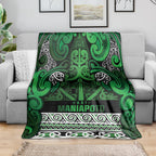 Aotearoa Iwi Ngati Maniapoto Blanket Maori Wharenui House Tribal Pattern
