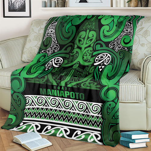 Aotearoa Iwi Ngati Maniapoto Blanket Maori Wharenui House Tribal Pattern