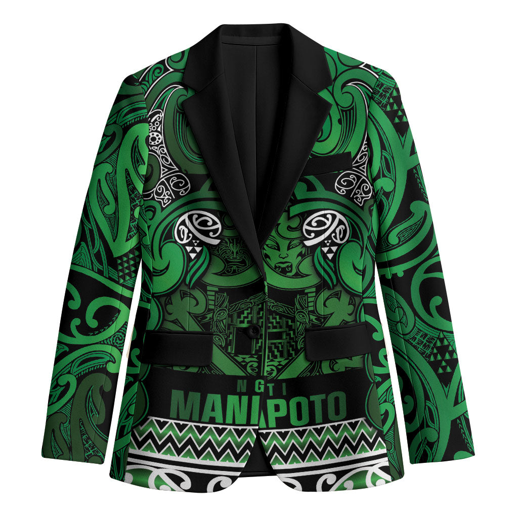 Aotearoa Iwi Ngati Maniapoto Blazer Maori Wharenui House Tribal Pattern