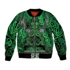 Aotearoa Iwi Ngati Maniapoto Bomber Jacket Maori Wharenui House Tribal Pattern