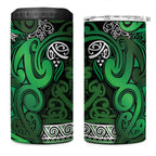 Aotearoa Iwi Ngati Maniapoto 4 in 1 Can Cooler Tumbler Maori Wharenui House Tribal Pattern