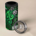 Aotearoa Iwi Ngati Maniapoto 4 in 1 Can Cooler Tumbler Maori Wharenui House Tribal Pattern