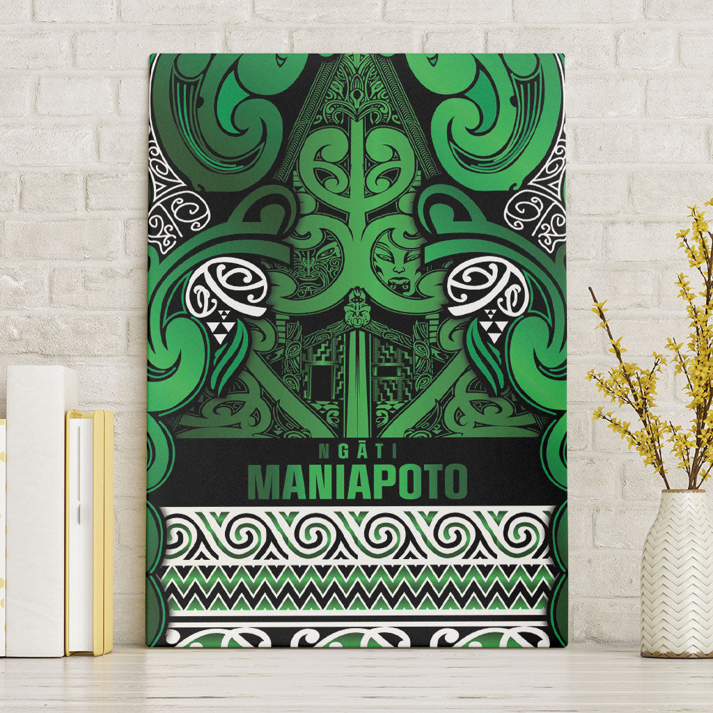 Aotearoa Iwi Ngati Maniapoto Canvas Wall Art Maori Wharenui House Tribal Pattern