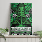 Aotearoa Iwi Ngati Maniapoto Canvas Wall Art Maori Wharenui House Tribal Pattern