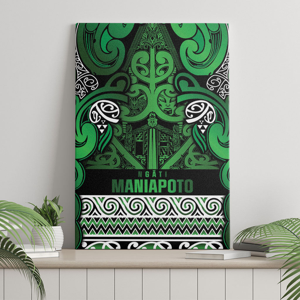 Aotearoa Iwi Ngati Maniapoto Canvas Wall Art Maori Wharenui House Tribal Pattern
