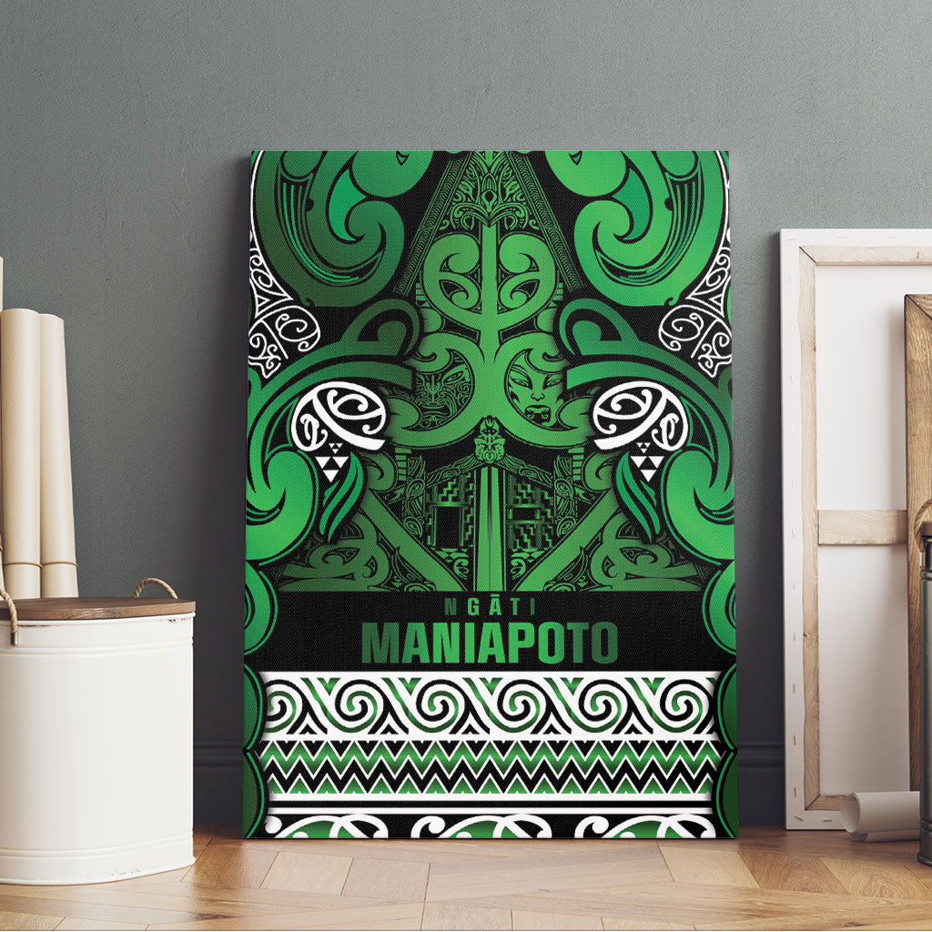 Aotearoa Iwi Ngati Maniapoto Canvas Wall Art Maori Wharenui House Tribal Pattern
