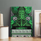 Aotearoa Iwi Ngati Maniapoto Canvas Wall Art Maori Wharenui House Tribal Pattern