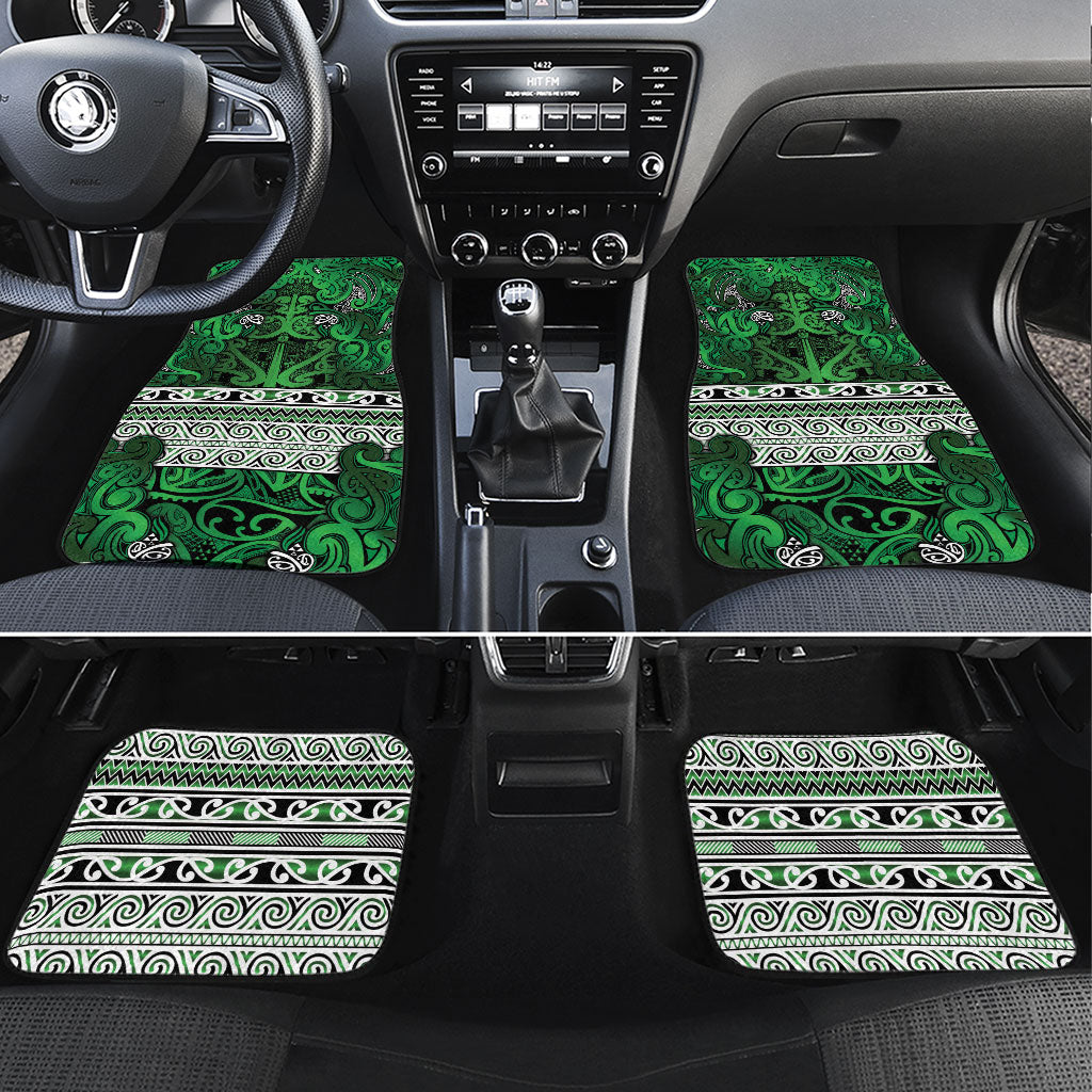 Aotearoa Iwi Ngati Maniapoto Car Mats Maori Wharenui House Tribal Pattern