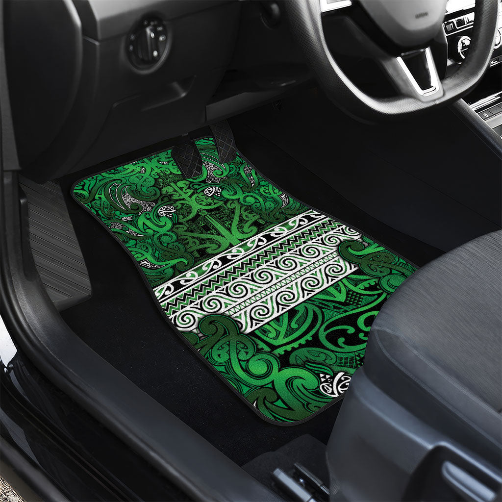 Aotearoa Iwi Ngati Maniapoto Car Mats Maori Wharenui House Tribal Pattern