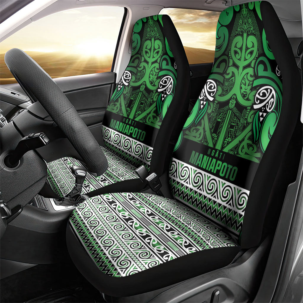Aotearoa Iwi Ngati Maniapoto Car Seat Cover Maori Wharenui House Tribal Pattern