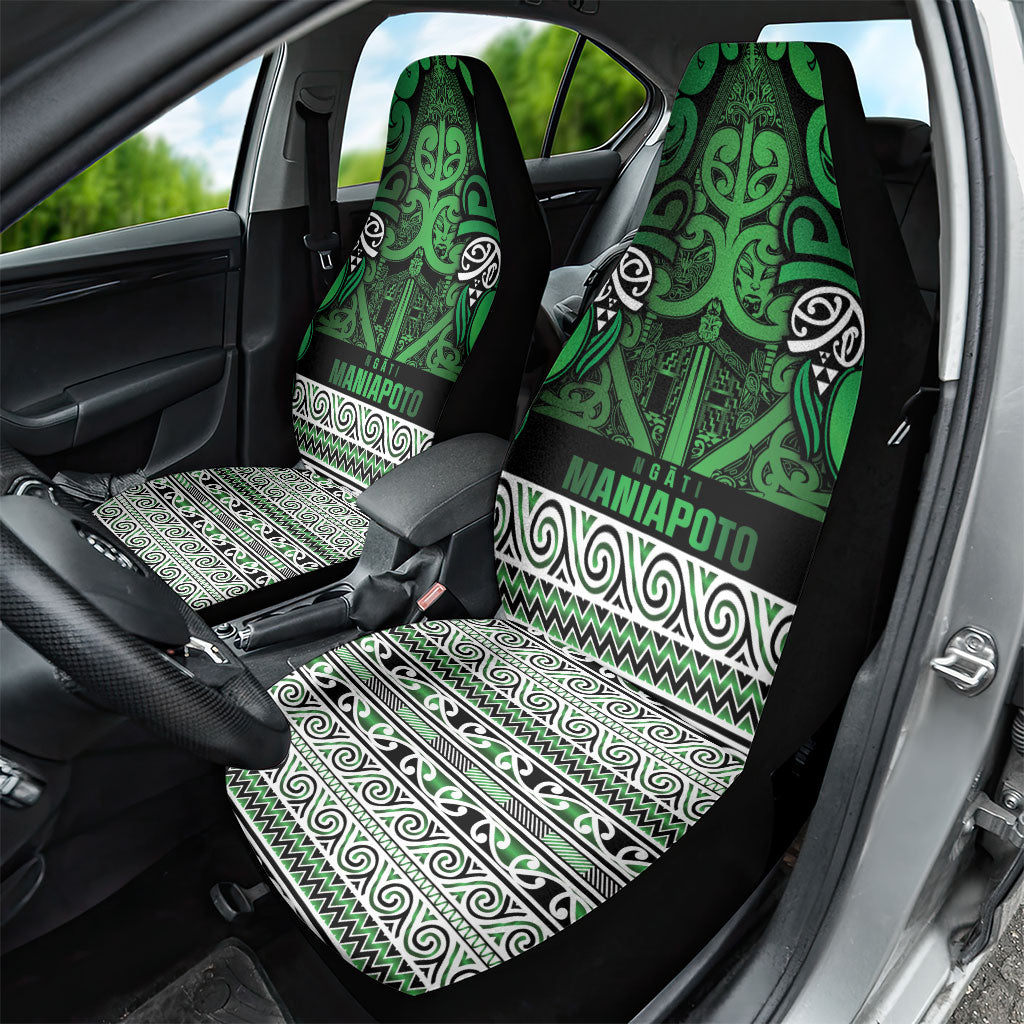 Aotearoa Iwi Ngati Maniapoto Car Seat Cover Maori Wharenui House Tribal Pattern