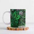 Aotearoa Iwi Ngati Maniapoto Ceramic Mug Maori Wharenui House Tribal Pattern