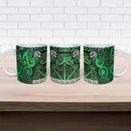 Aotearoa Iwi Ngati Maniapoto Ceramic Mug Maori Wharenui House Tribal Pattern
