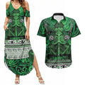 Aotearoa Iwi Ngati Maniapoto Couples Matching Summer Maxi Dress and Hawaiian Shirt Maori Wharenui House Tribal Pattern