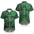 Aotearoa Iwi Ngati Maniapoto Couples Matching Summer Maxi Dress and Hawaiian Shirt Maori Wharenui House Tribal Pattern