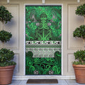 Aotearoa Iwi Ngati Maniapoto Door Cover Maori Wharenui House Tribal Pattern