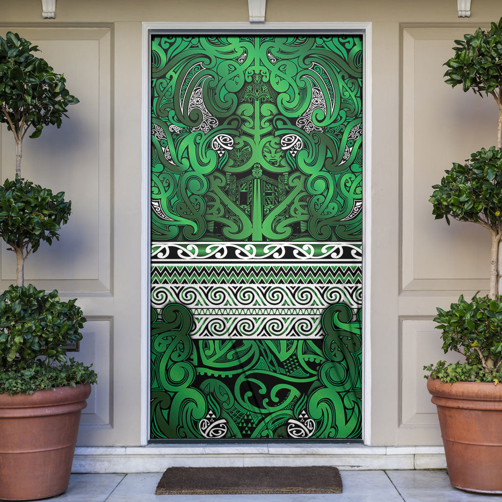 Aotearoa Iwi Ngati Maniapoto Door Cover Maori Wharenui House Tribal Pattern
