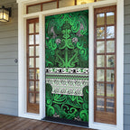 Aotearoa Iwi Ngati Maniapoto Door Cover Maori Wharenui House Tribal Pattern