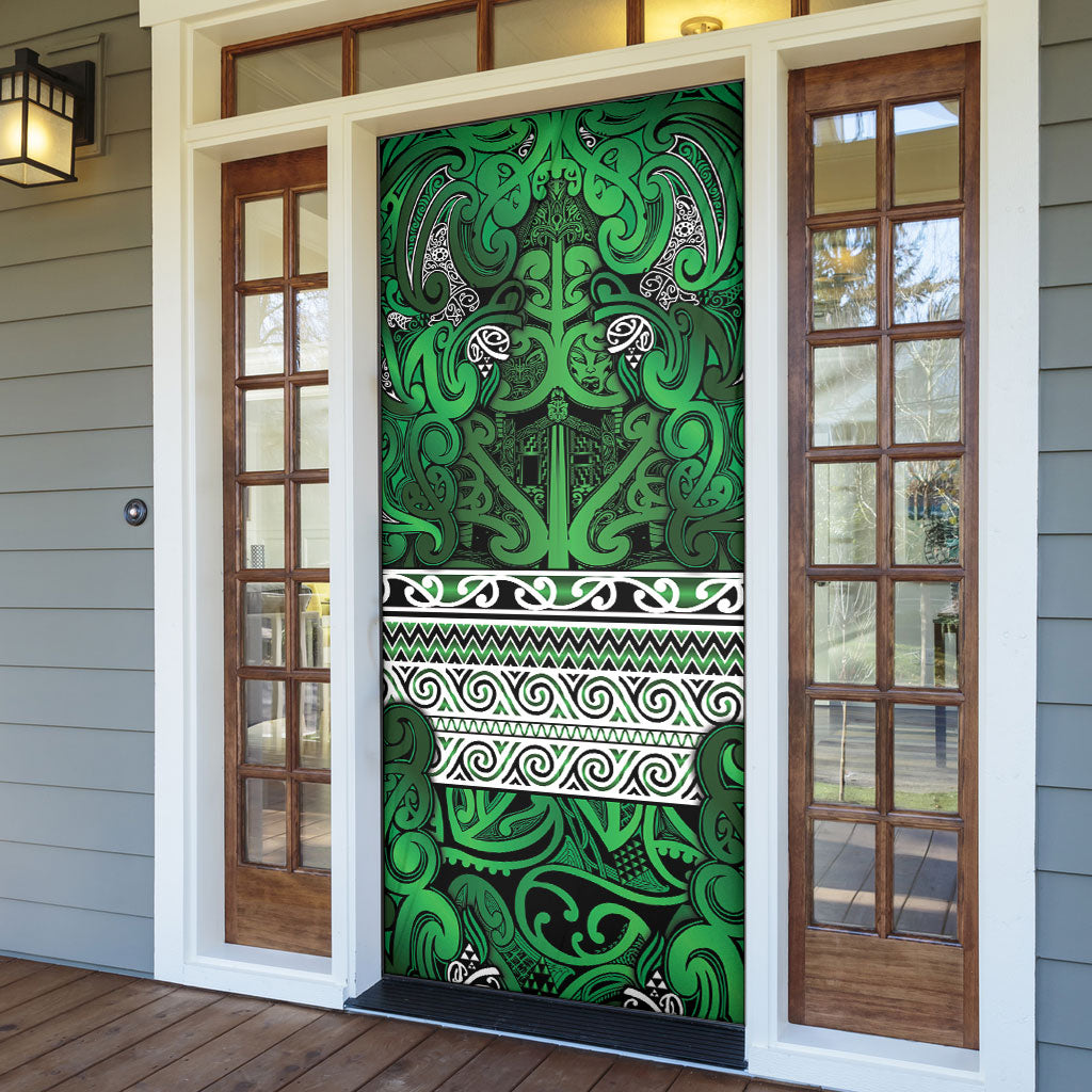 Aotearoa Iwi Ngati Maniapoto Door Cover Maori Wharenui House Tribal Pattern
