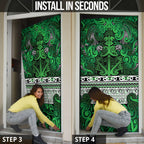 Aotearoa Iwi Ngati Maniapoto Door Cover Maori Wharenui House Tribal Pattern