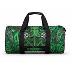 Aotearoa Iwi Ngati Maniapoto Duffle Bag Maori Wharenui House Tribal Pattern