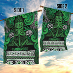 Aotearoa Iwi Ngati Maniapoto Garden Flag Maori Wharenui House Tribal Pattern
