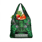 Aotearoa Iwi Ngati Maniapoto Grocery Bag Maori Wharenui House Tribal Pattern
